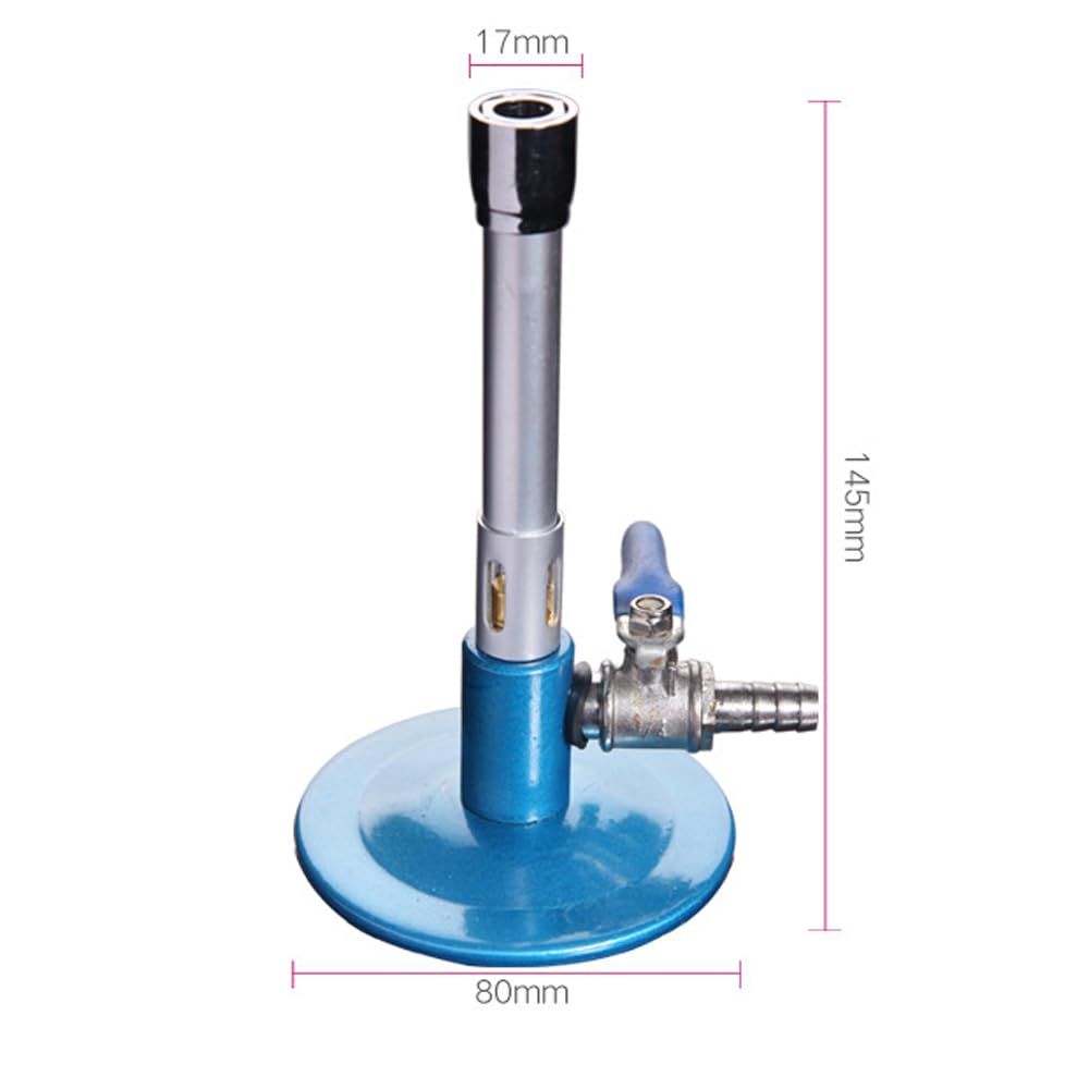 Matériel d'enseignement de Laboratoire Brûleur Bunsen avec vanne de régulation de l'air et du gaz Combustible, Outil de Chauffage Stable pour Le Laboratoire, la Cuisine et la Bijouterie