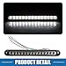 A ABSOPRO 12V 24V 15 LED Car Trailer Identification Light Turn Signal Tail Light Strip White