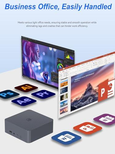 Beelink Mini Pc, Intel Core I3-1220P(10C/12T, Up To 4.4Ghz), 24Gb Lpddr5 Ram 500Gb Pcie4.0 Ssd, Eqi12 Mini Desktop Computer Support 4K@60Hz Dual Display/Dual Hdmi/Dual Lan/Wifi 6/Bt5.2/Bulit-In Psu thumb #7