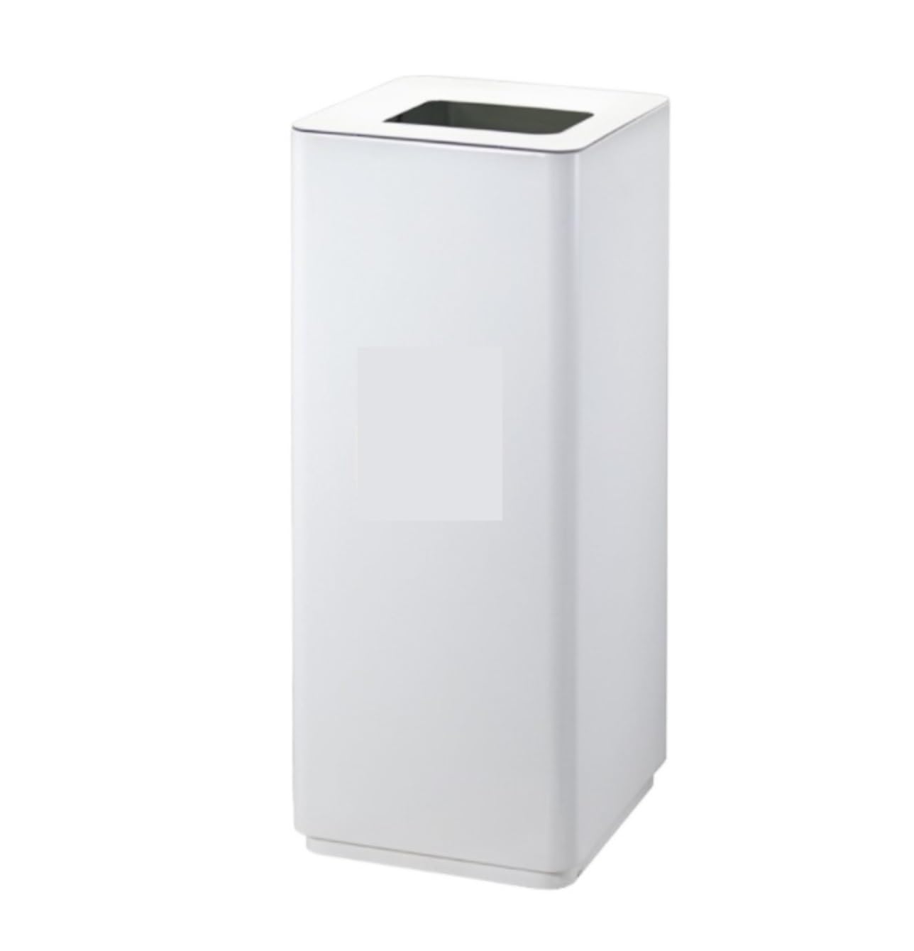 Contenedor de basura para uso comercial en exteriores: papelera de reciclaje de 48L blanca