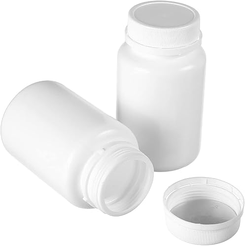 Othmro 20 recipientes de plástico PE de 5.07 oz botellas de reactivo químico de laboratorio, botellas de almacenamiento de boca ancha de 5.1 fl oz,