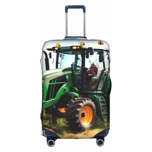 Housse de protection pour valise avec imprimé tracteur agricole blanc taille M