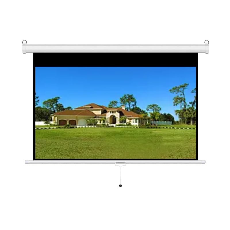 Pantalla retráctil proyector 72" 16:9 auto-bloqueo