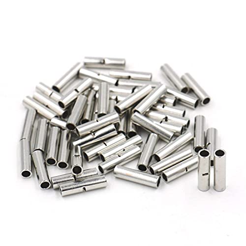 Baomain 75Pcs Copper Metal Uninsulated Wire Ferrule Cable Crimp Terminals Butt Connector(10-12 Awg (4.0-6.0 Mm2) / 14-16 Awg (1.5-2.5 Mm2) / 18-22 Awg (0.5-1.0 Mm2),Each Size 25 Pcs #TOP6