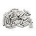 Baomain 75pcs Copper Metal Uninsulated Wire Ferrule Cable Crimp Terminals Butt Connector 10-12 AWG (4.0-6.0 mm2) / 14-16 AWG (1.5-2.5 mm2) / 18-22 AWG (0.5-1.0 mm2),Each Size 25 PCS