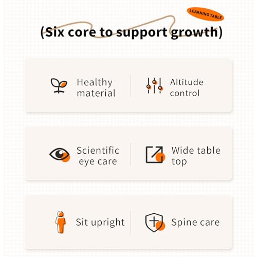 Mitoydoe Elegante y funcional escritorio infantil con altura ajustable, soporte de lectura inclinable y cajones espaciosos, ideal para estudiar y jugar en color rosa - imagen 8