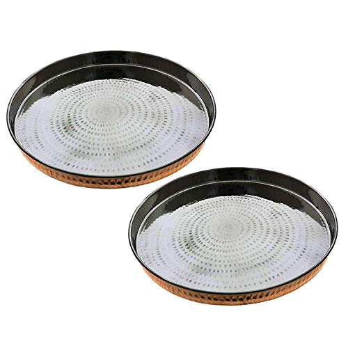 Set de 2 platos redondos de carga 12 pulgadas miniatura 1