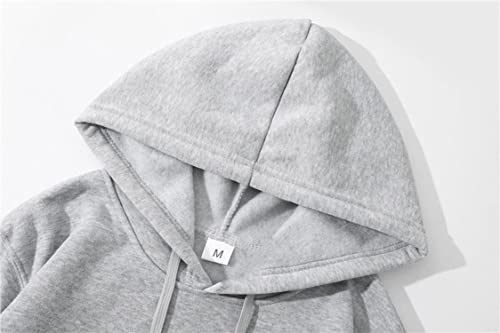 2-Piece Big V Hoodie And Sweatpants Set For Men Women Long Sleeve Hip-Hop Pullover V Letter Print Hoodie Fashion Sweatshirt, Black #TOP1