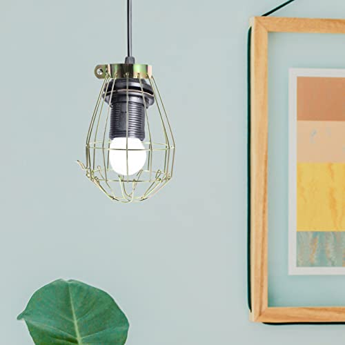 Beaupretty Ceiling Fan Light Covers Diy Metal Wire Cage Industrial Adjustable Light Fixture Lamp Cover For Bar 4Pcs #TOP6