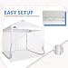 4 Mesh Sidewalls for EAGLE PEAK 10x10 Straight Leg Pop Up Canopy, White (Sidewalls ONLY, Canopy Frame and Top Not Included)