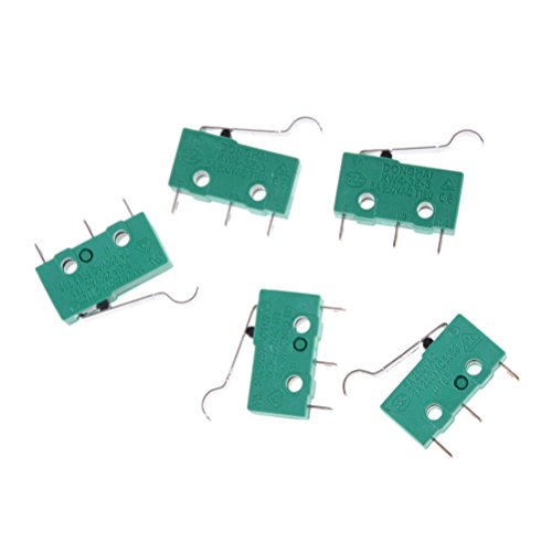 Podoy Kw4 3Z 3 Micro Limit Switch Ac 125V 5A Hinge Lever For Compatible With Mill Cnc (Pack Of 5) #TOP5