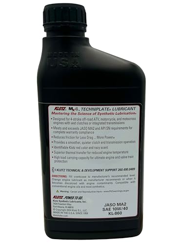 Aceite Sintético para Motor 10W-40 Klotz MX-4 2 Pack miniatura 3