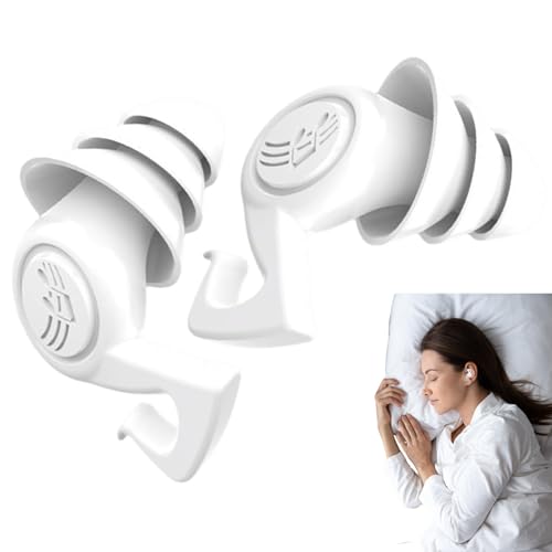 耳栓の騒音キャンセル - 睡眠、読書、または旅行のための再利用可能なシリコンサウンドブロッカー|聴覚保護者の芽のヒントフィルターストッパーマフバレルディフェンダーミュートシールドレイヤーガードリング