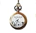 Produktbild Oval Bambi & Mutter 'Immer mit You' Zitat Dome Taschenuhr Halskette, Einzigartige Taschenuhr Halskette Individuelle Geschenk  Everyday Geschenk Taschenuhr Halskette