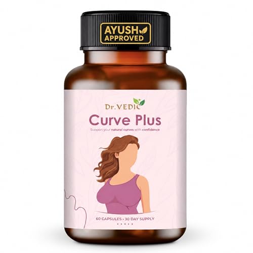 Image of Dr Vedic Breast Support Capsule Ayush Approved | 100% Pure & Natural | Ayurvedic Herbs like Ashwagandha 60 Capsules (Pack Of 1)