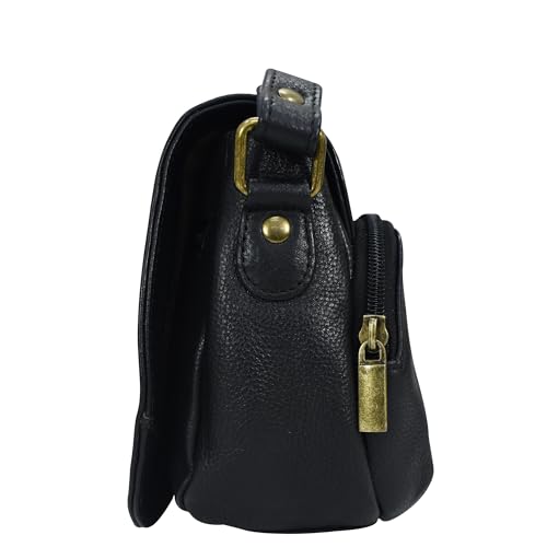 Image of Anna by Anuschka Women's Crossbody Saddle Bag