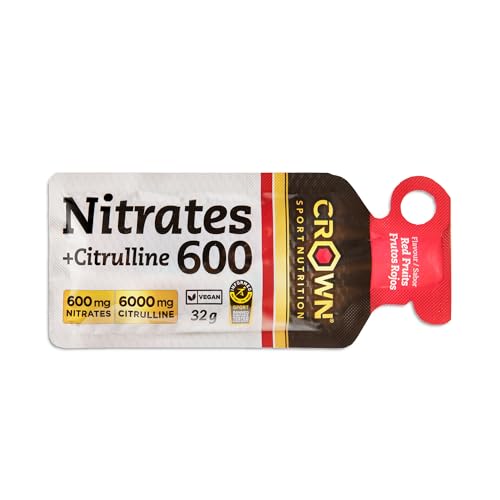Crown Sport Nutrition Nitrates 600 + Citrulline Shot Gel | 600 mg de Nitratos + 6000 mg de Citrulina...