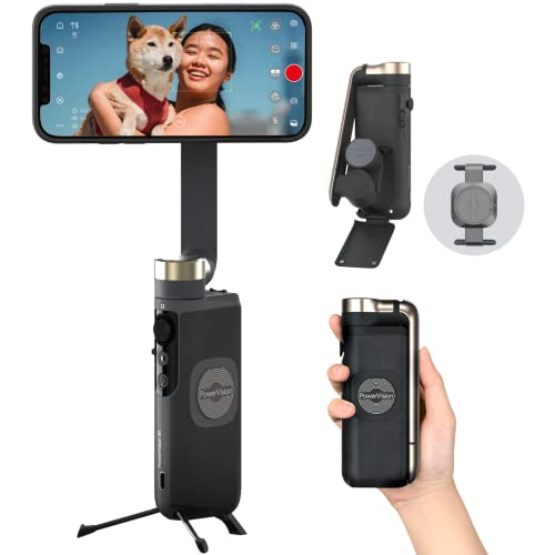 Amazon | PowerVision スマートフォン用ジンバルカメラ - 3軸