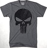 Punisher Black Marvel Playera J Rott Wear
