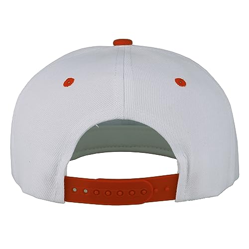 Image of Gelante Snapback Hats for Men - Flat Bill Brim Baseball Cap Hat - Plain Blank Adjustable