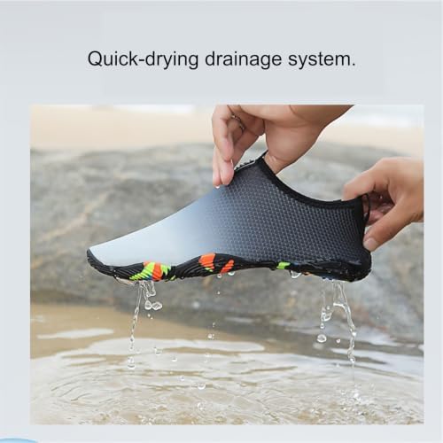 JHDDIA Adults Barefoot Shoes Snorkelling Water Shoes Lightweight Foldable - 3