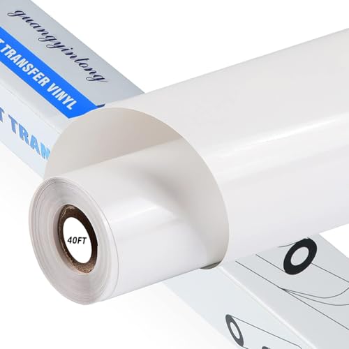 guangyintong Heat Transfer Vinyl White Iron on Vinyl 12" x 40FT