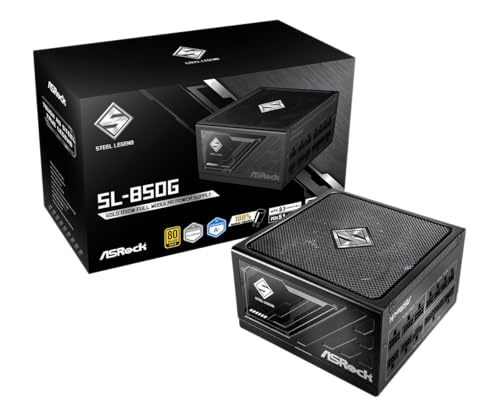 ASRock Steel Legend SL-850G 850W 80 Plus Gold & Cybenetics v`i tW[d ATX3.1 PCIe5.1 Ή fAJ[ 12V-2x6P[ut 10Nۏ 135mm FD