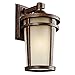 Kichler Atwood 17.75" 1 Light Outdoor Wall Light with Light Umber Mist and Brown Stone