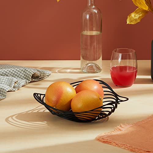 Alessi Aco02 B Trinity Basket In Steel Coloured With Epoxy Resin, Black. #TOP4