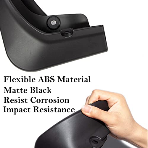 Image of Mud Flaps for Tesla Model 3 2016-2023 Splash Guards Matte Black Front Rear Fender Protection Mudflaps No Need to Drill Holes (Set of 4, Upgrade Version)