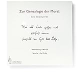 Genealogie der Moral. Volltextlesung von Axel Grube, 1 mp3-CD in handgefertigter Papphülle (Bibliophile Hörbuch-Edition / Hörbücher in handgefertigten Schmuckschachteln) - Friedrich Nietzsche