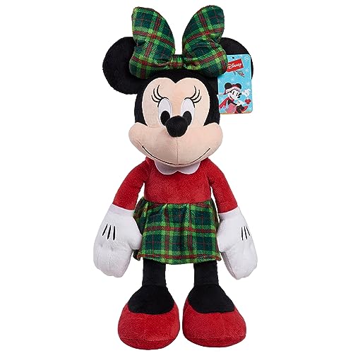 Disney Holiday Classics Minnie Mouse 19-inch Large Plushie Stuffed Animal, Officially Licensed Kids Toys for Ages 2 Up by Just Play