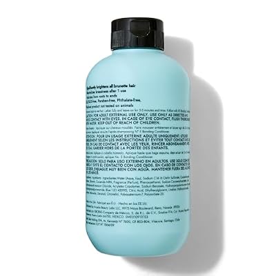 Bondbar Bonding Blue Shampoo, Netralizes Brassiness for Brunettes, Hydrating, Cruelty Free, Vegan, Paraben Free, 8 Oz