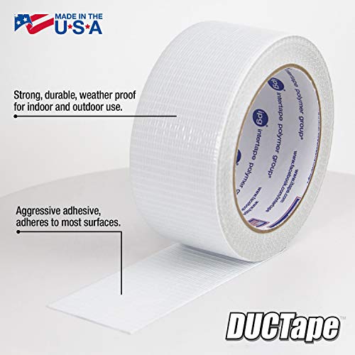 Ipg 6720Wht Jobsite Ductape, Colored Duct Tape, 1.88" X 20 Yd, White (Single Roll) #TOP1