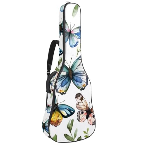 Sac à dos guitare acoustique étanche imprimé botanique pour vos déplacements