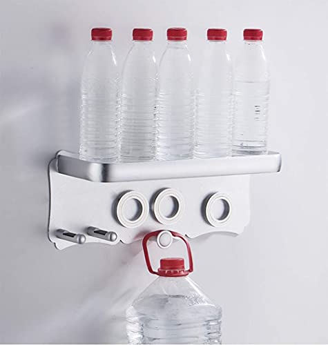 Bathroom Shelves Multifunction Hair Dryer Rack Aluminum Alloy Floating Shelves Wall Mounted No Drilling For Bathroom Kitchen Living Room Bedroom #TOP5