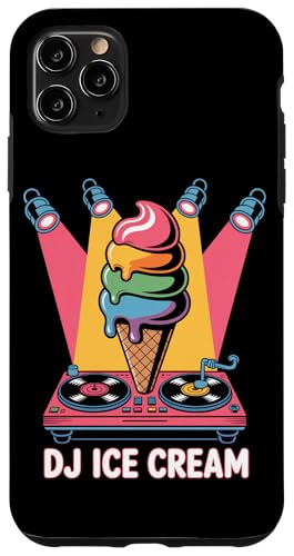 DJ Ice Cream Tocadiscos Helado Cono Carcasa para iPhone 11 Pro MAX