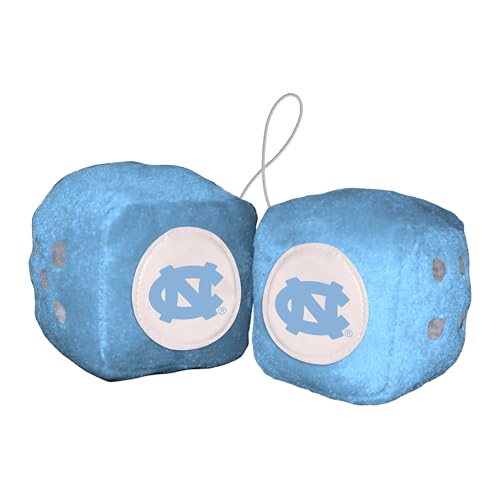 FANMATS 32018 North Carolina Team Color Fuzzy Dice Décor 3