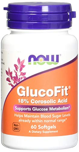 NOW Foods, GlucoFit with 18% Corosolic Acid, 60 Softgels NOW Foods, GlucoFit with 18% Corosolic Acid, 60 Softgels