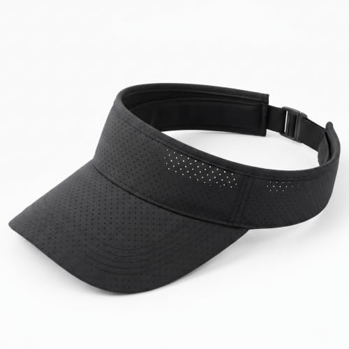 Image of 5 Pack Cooling Quick Dry Sun Visors, Unisex Empty Top Breathable Sun Protection Mesh Hats for Outdoor Activities