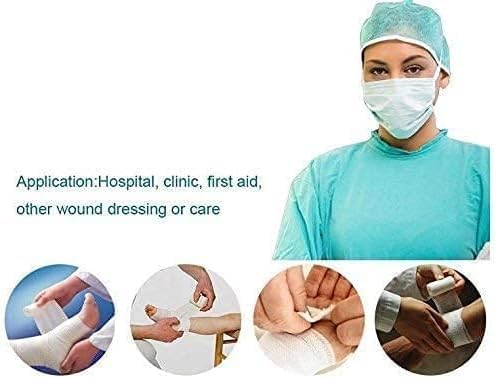 Elastic Bandage Size : 10 cm X 3 mtr Streched Length Pack of 10 Pcs.