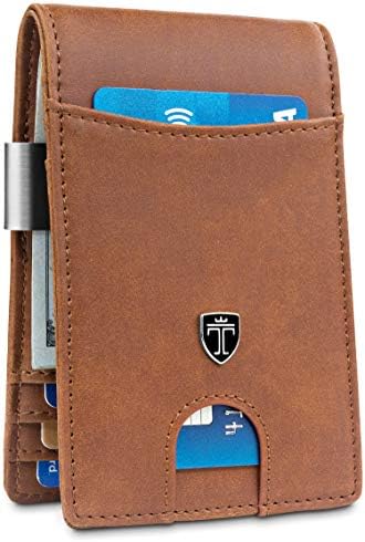 TRAVANDO Money Clip Wallet Rio - Mens Wallets Slim Front Pocket RFID Blocking Card Holder Minimalist Mini Bifold Gift Box