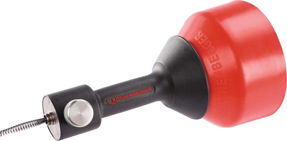 ROTHENBERGER 1000002299 ROSPIMATIC CL Rohrreinigungs Kabelloses Set mit Zusatzspirale, 8mm Spiraldurchmesser, 0m-7.5m Arbeitsbereich Länge