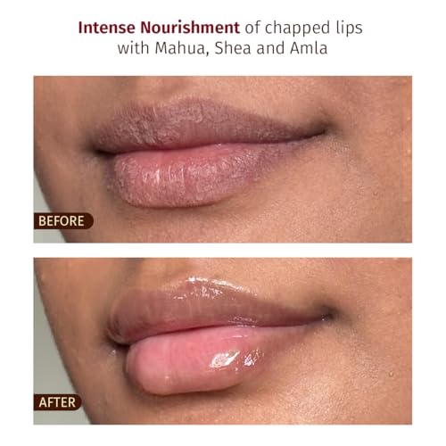 Image of Glossy Lip Butter 12ml | Amla & Mahua Oil Infused | For Dry & Chapped Lips | For Pigmented Lips | Natural Tint | For Women & Men