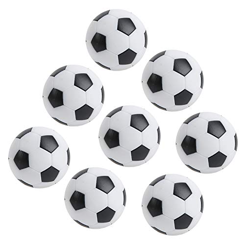 Yctze 8 Uds Mini Pelotas de Fútbol de Mesa de 32mm, Accesorios de Juego de Mesa de Fútbol de Resina Ambiental Niños