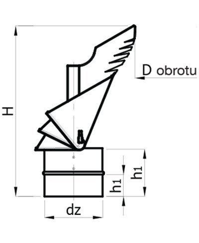 Bénitier de cheminée Dragon BS à régulation automatique pour conduit non inox