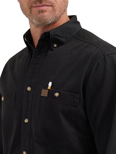 Image of Wrangler Riggs Workwear Men's Logger Twill Long Sleeve Work Shirt