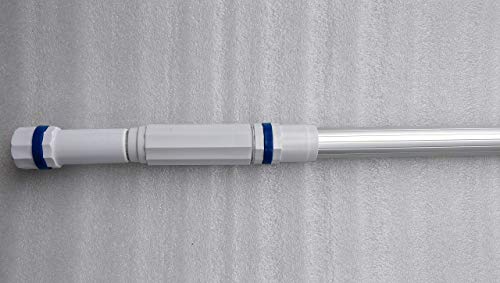 Image of Spiryfi Pool Supply Professional 15.74 Foot White Anodized Aluminum Telescopic Swimming Pool Pole, Adjustable 2 Piece