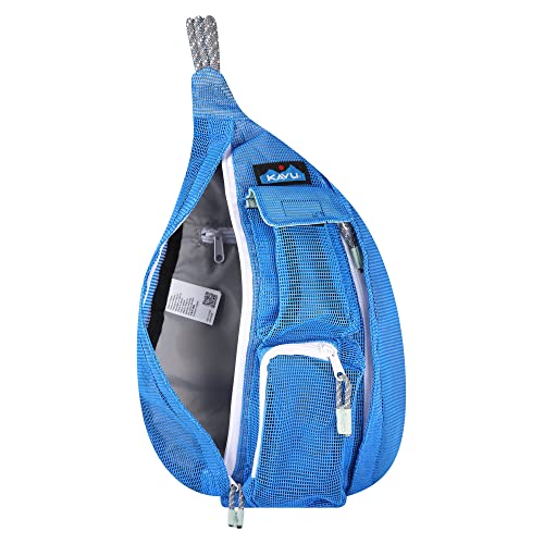 Kavu Mini Beach Rope Bag Mesh Crossbody Sling Backpack - Atlantic Blue #TOP2