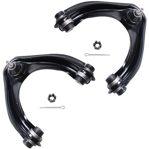 Image of Detroit Axle - Front 9pc Suspension Kit for 1996-2000 Honda Civic 1997 1998 1999, 2 Upper Control Arms 2 Lower Ball Joints 2 Outer Tie Rods 2 Sway Bars 1 Rack and Pinion Replacement